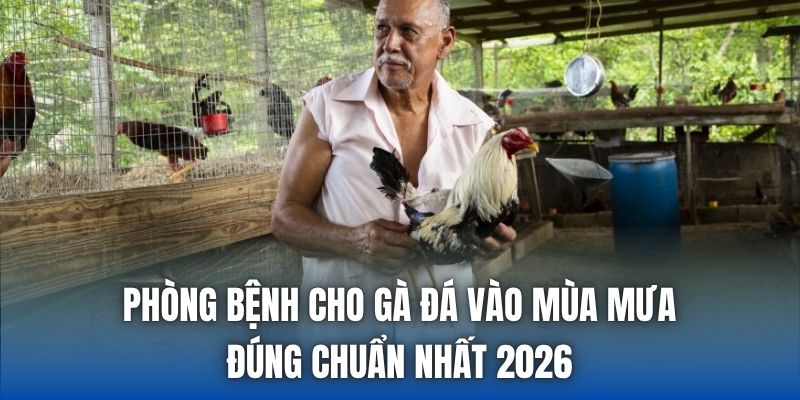 Phòng Bệnh Cho Gà Đá Vào Mùa Mưa Đúng Chuẩn Nhất 2026
